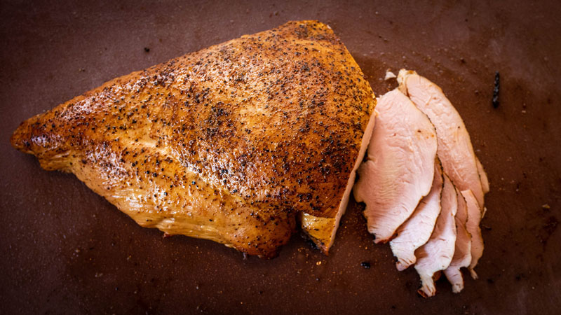Sliced turkey breast